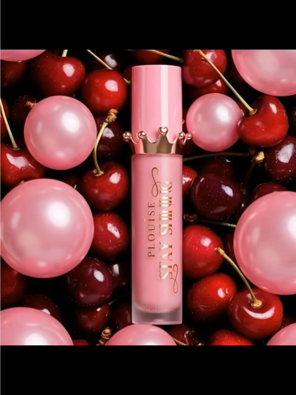P. Louise Bad B*tch Energy Crystal Lipgloss & Balm Duo Cherry Bubblegum Set BNIB
